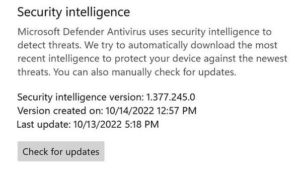 Test Antivirus Malware Windows Security Virus Check For Updates