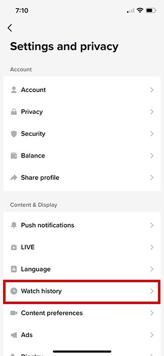 Tik Tok Watch History Ios Watch History