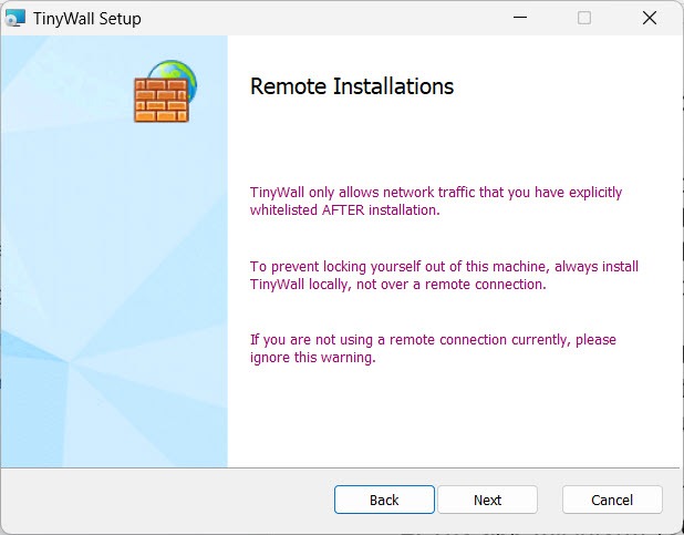 Tiny Wall Installation