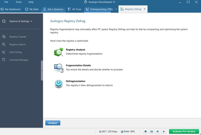 Why Defragment Registry Auslogics Boostspeed Registry Defrag