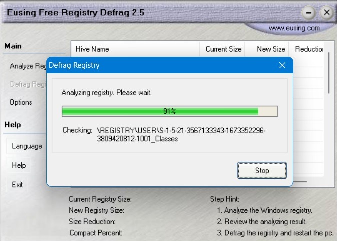 Why Defragment Registry Eusing Free Registry Analyzing