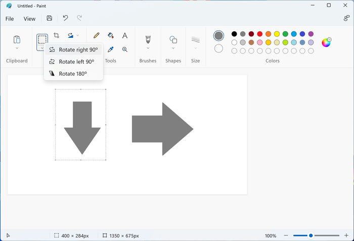 Windows Sketching Apps Paint Symbols Rotate