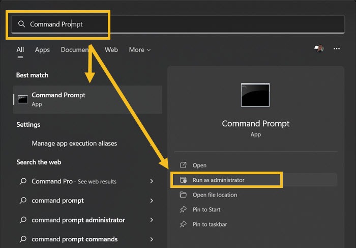 Windows Search Command Prompt