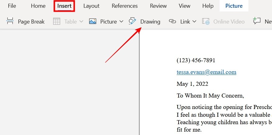 Add Signature Word Handwritten Web Insert Drawing
