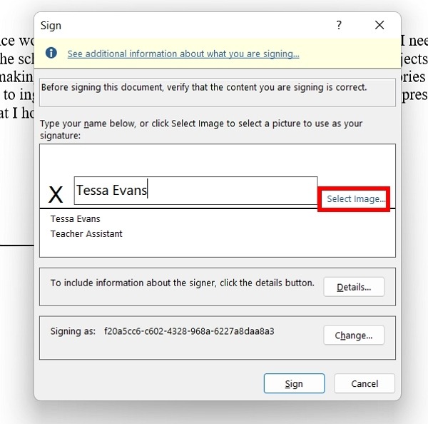 Add Signature Word Pc Add Info