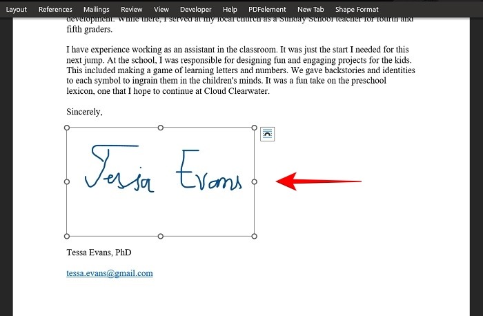 Add Signature Word Pc Draw Insert Handwritten Signature