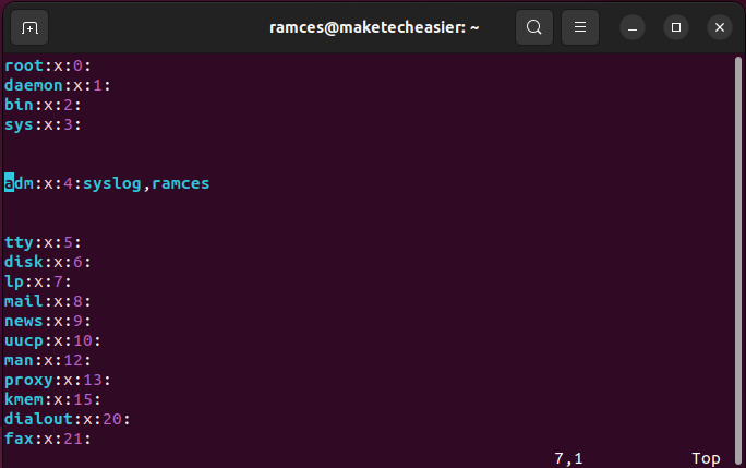 Add User Group Linux 04 Etc Groups Format