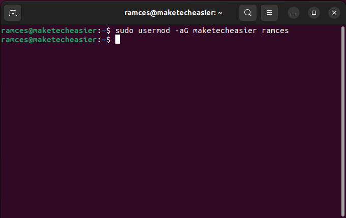 Add User Group Linux 07 Append Single User Group