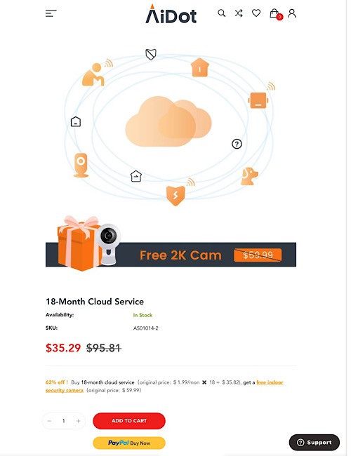 Aidot Cloud Service Payment