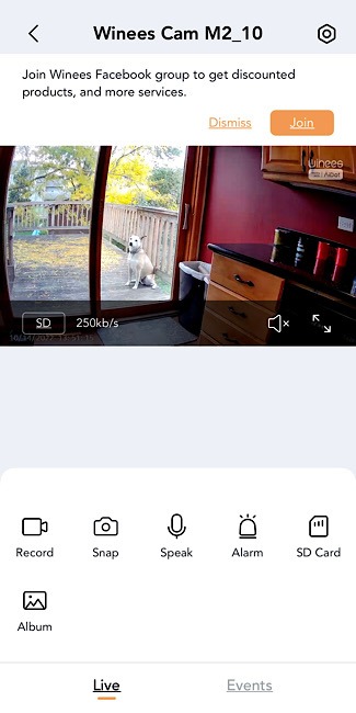 Aidot Cloud Storage Live View