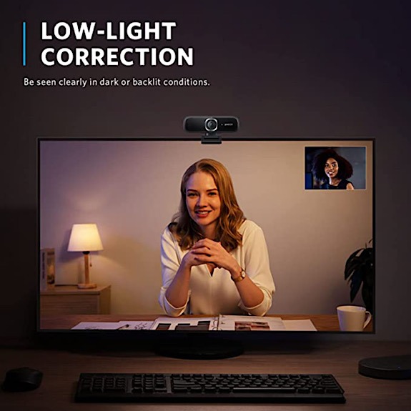 Anker Powerconf Webcam Low Light Correction
