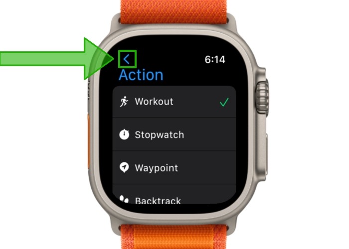 Blue Back Button Apple Watch Ultra