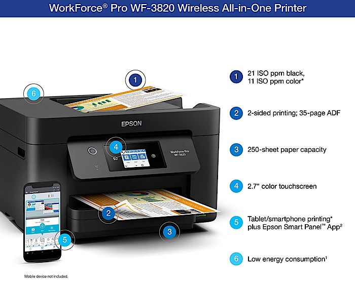 Epson Workforce Pro Printer All In One