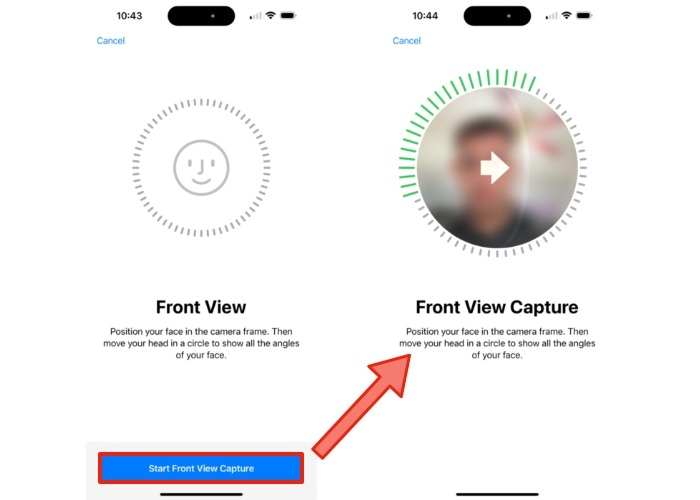 Front View Capture Airpods Spatial