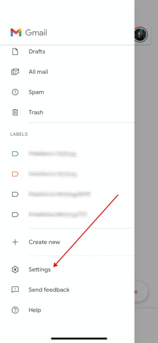 Gmail Mobile App Burger Icon