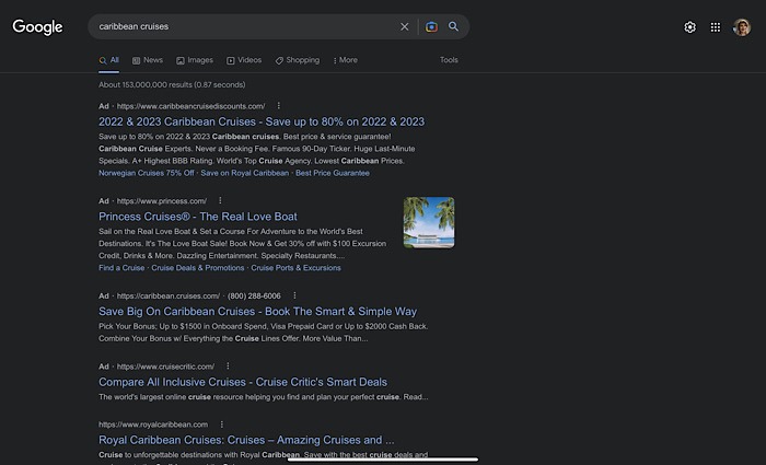 Google My Ad Center Search