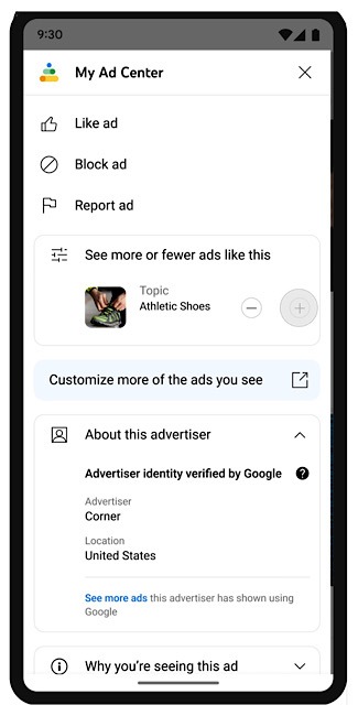 Google My Ad Center Youtube