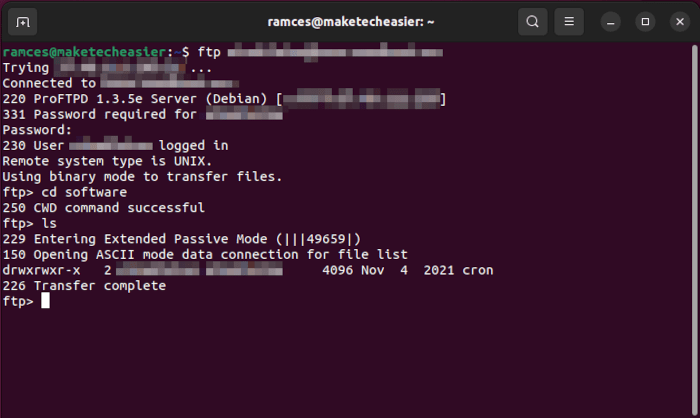 Hamachi Ubuntu Install 03 Sample Ftp Server