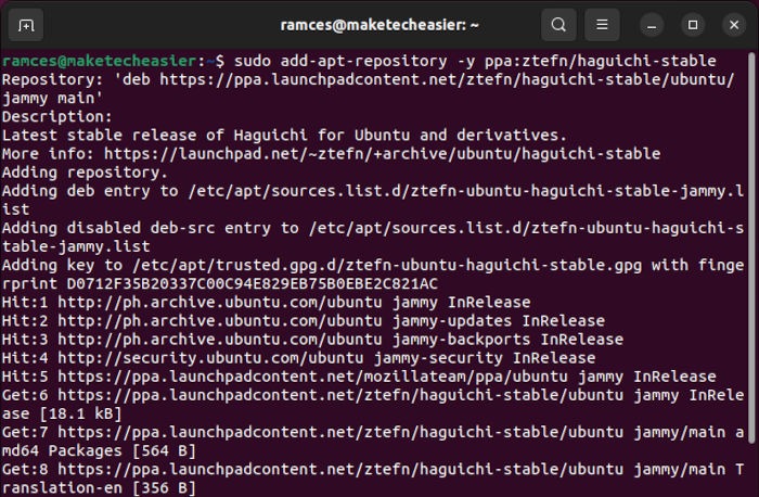 Hamachi Ubuntu Install 12 Add New Repository