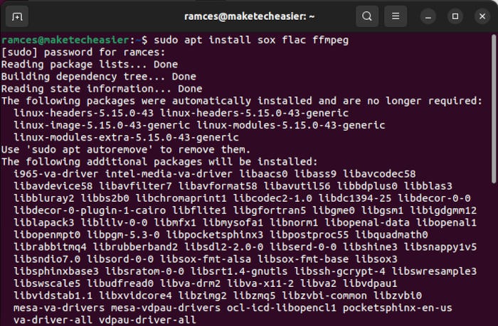 High Resolution Flac Sox Resample 05 Installing Sox