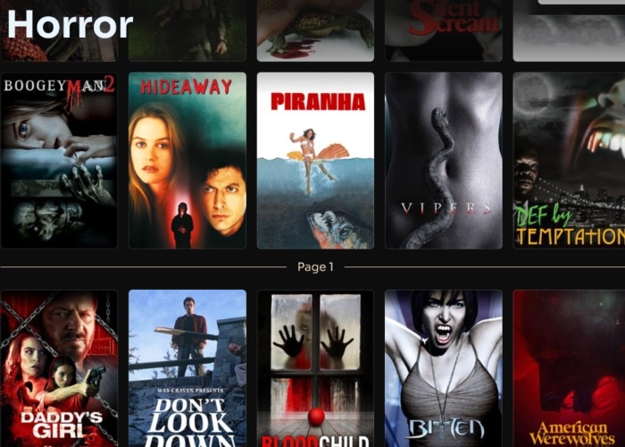 Horror Titles Crackle