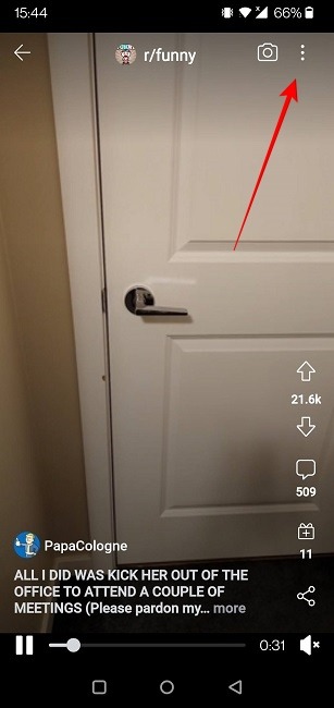 How To Download Reddit Videos App Three Dots