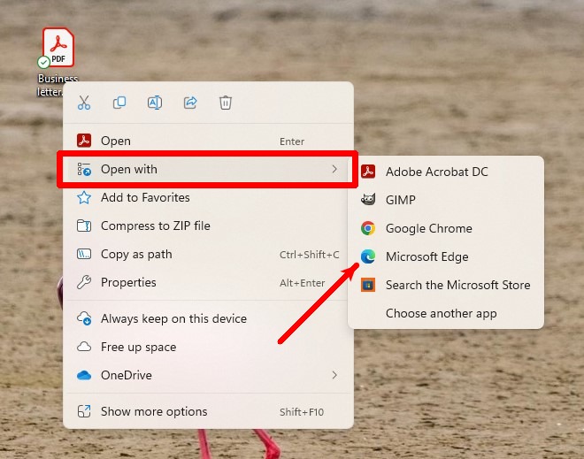 How To Sign A Pdf On Windows Right Click Menu