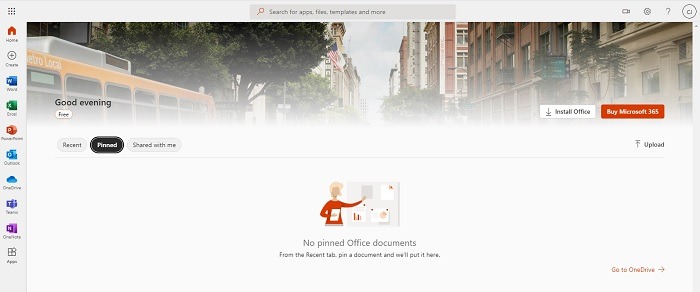 Sample of using Microsoft Office Online for free on a Chromebook.