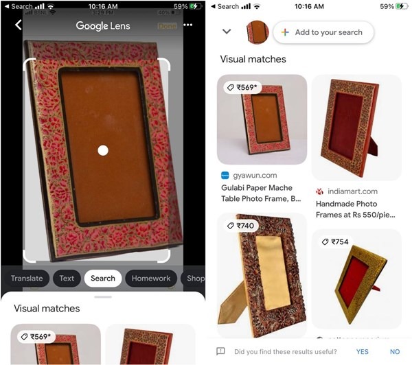 Iphone Google Lens Find Similar Images