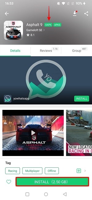 Install Xapk Install Button