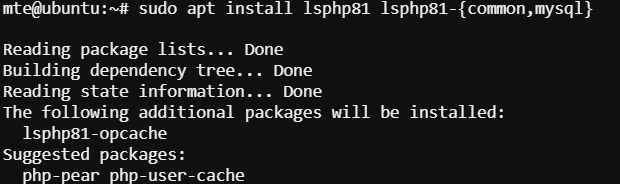 Lomp Stack Installing Php