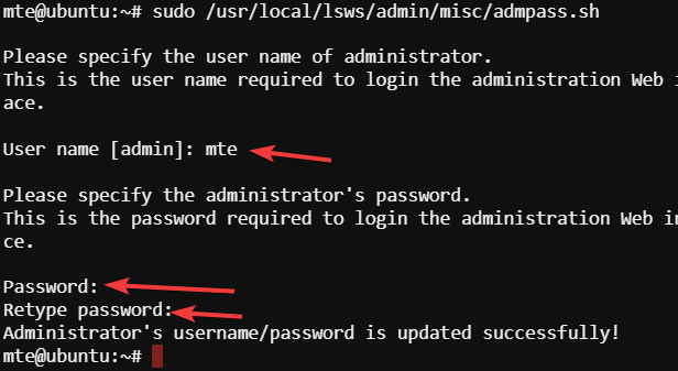 Lomp Stack Set User Password