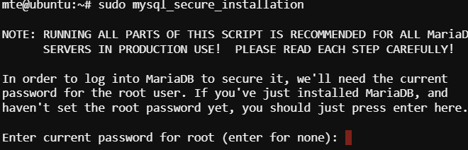 Lomp Stack Status Secure Mariadb