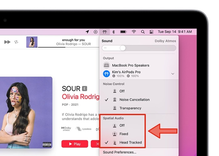Mac Spatial Audio Options