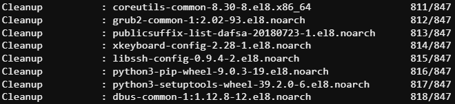Migrate Centos Almalinux Checking Clean Up