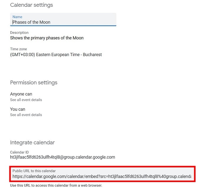Moon Phases With Google Calendar Pc Extra Moon Options