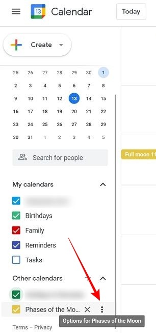 Moon Phases With Google Calendar Pc Moon Settings