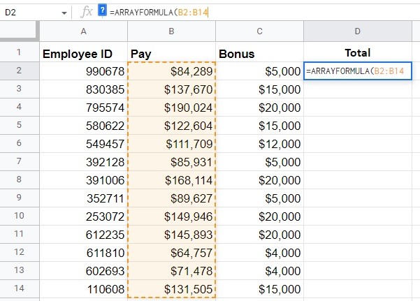 Most Useful Google Sheets Formulas Arrayformula