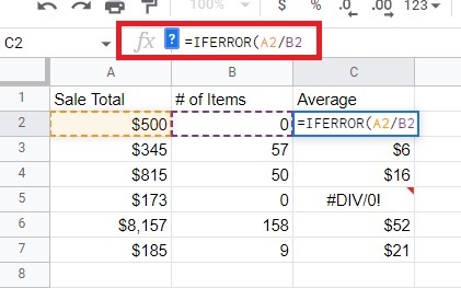 Most Useful Google Sheets Formulas Iferror Add