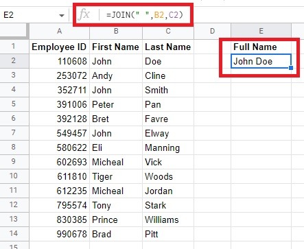 Most Useful Google Sheets Formulas Join
