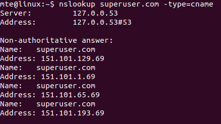 Nslookup Specify Cname Record