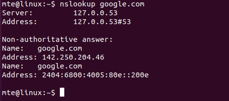 Nslookup Understand Outout