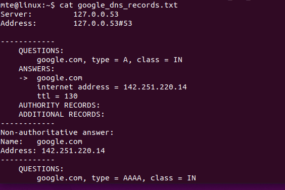 Nslookup View Log File