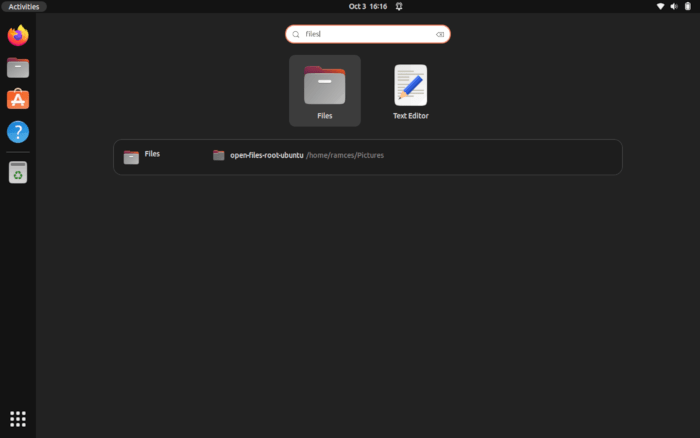 Open Files Root Ubuntu 03 Gnome Search Nautilus
