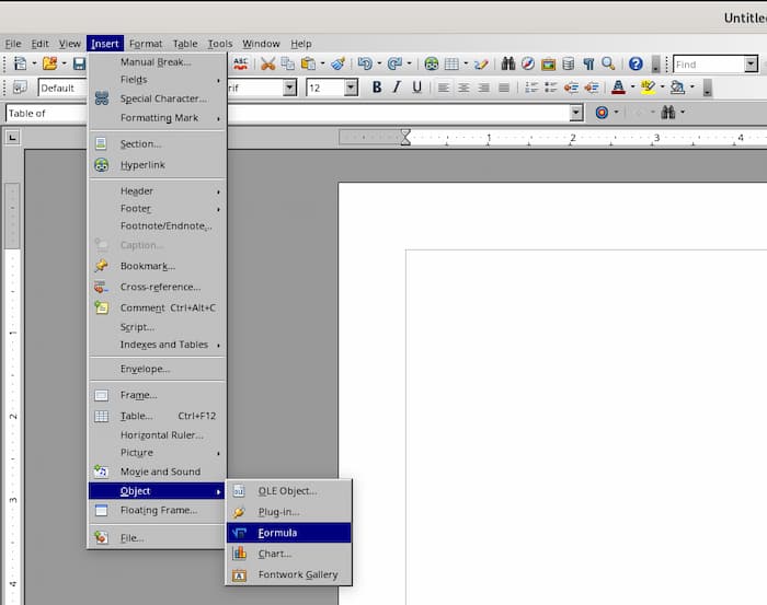 Open Office Tips Formula