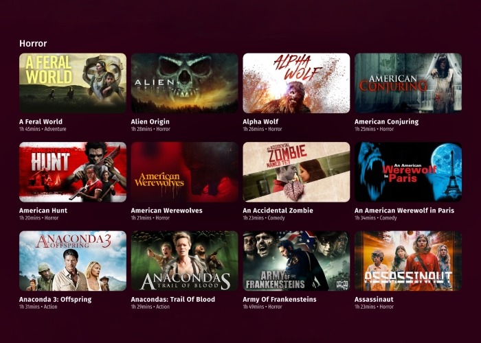 Popcornflix Horror List