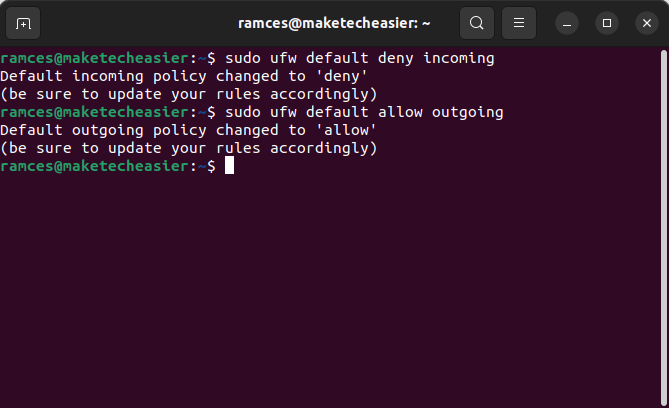 Secure Ubuntu Server Tips 16 Change Default Rules