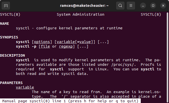 Secure Ubuntu Server Tips 21 Sysctl Man Page