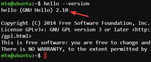 Snapcraft Hello World Application Version