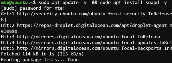 Snapcraft Install Snapd Ubuntu